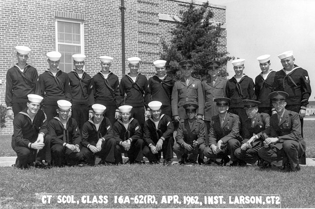 Corry Field CT School CTR Basic Class 16A-62(R) April 1962 - Instructor: CT2 Larson