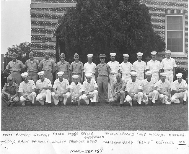 Corry Field (CTR) Basic Class 23A-64(R) March-June 1964 - Instructor GYSGT Wood (USMC)