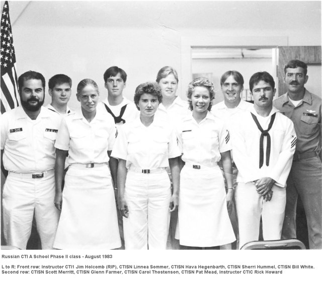 NTTCD Goodfellow AFB Russian CTI A School Phase II class - August 1983