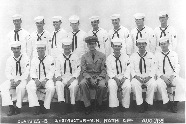 Imperial Beach (IB) Advanced CTR Class 25B-55(R) Aug 1955 - Instructor CTC H.K. Roth