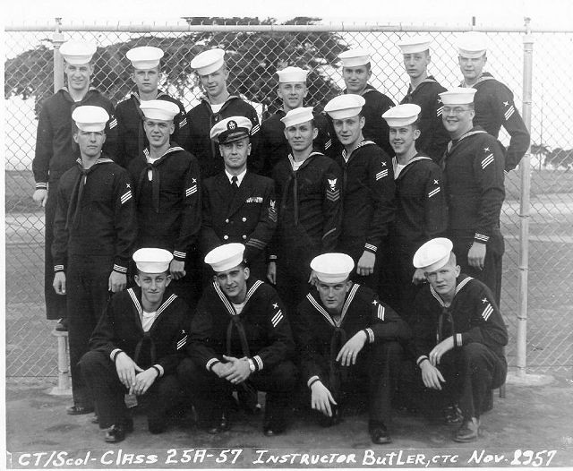 Imperial Beach CT School Adv Class 25A-57(R) Nov 1957 - Instructor CTC Butler