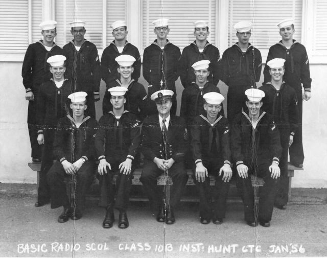 NTC San Diego CT School Basic Class 10B-56(R) Jan 1956 - Instructor CTC Hunt