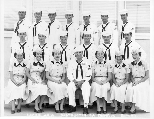 Imperial Beach (IB) Basic Class 15A-54(R) Sep 1954 - Instructor CT1 H.A. Champion