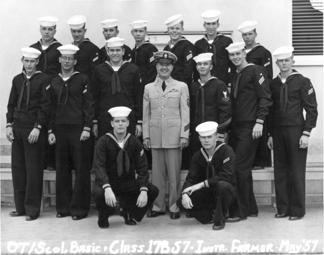 Imperial Beach (IB) Basic Class 17B-57(R) May 1957 - Instructor CTC Farmer