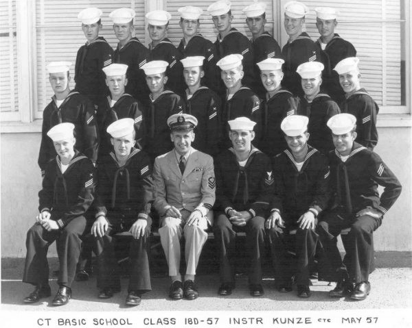 Imperial Beach (IB) Basic Class 18D-57(R) May 1957 - Instructor CTC Kunze