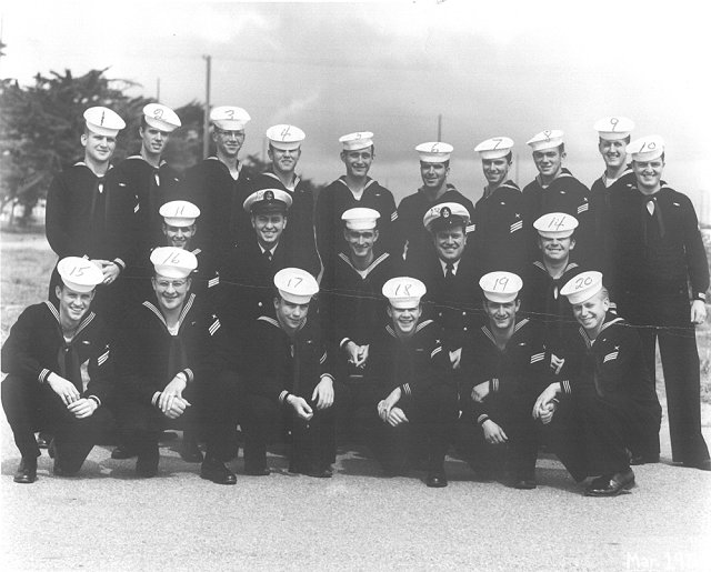 Imperial Beach (IB) Advanced CTR Class - March 1954 - Instructor CT1 H.K. Roth