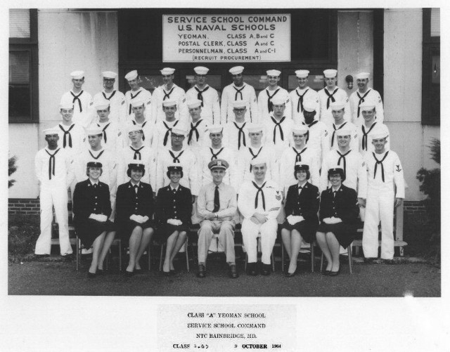 Bainbridge, MD YN/CTA School Class 5-65 of 9 October 1964 - Instructors:  Unknown