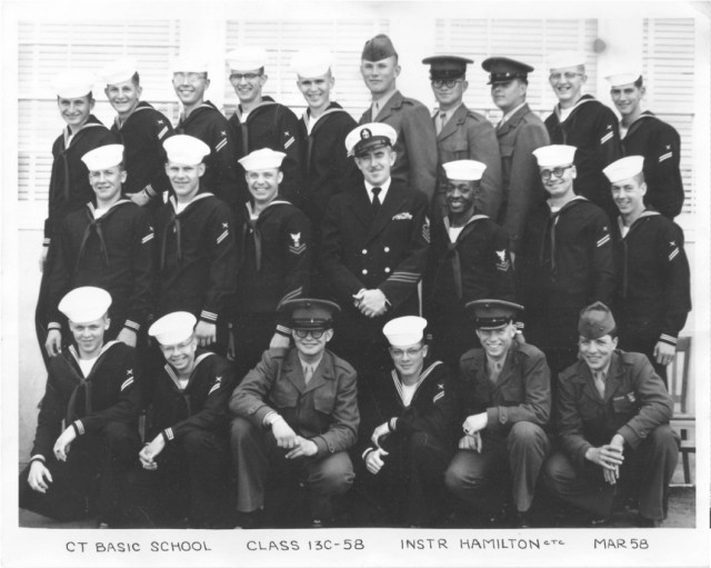 Imperial Beach CT School Basic Class 13C-58(R) March 1958 - Instructor CTC Hamilton