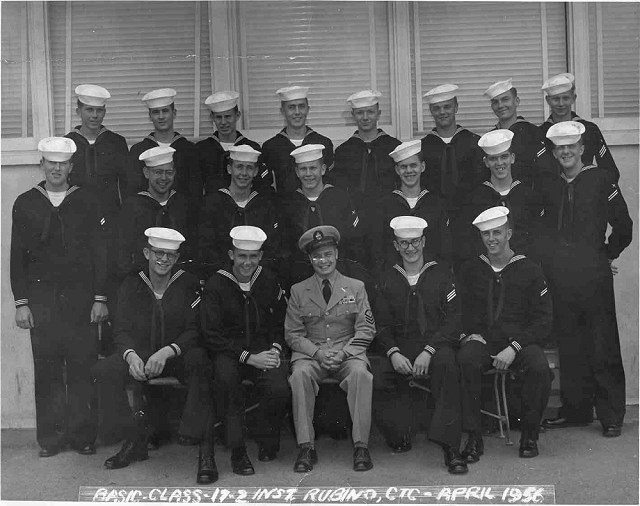 Imperial Beach (CTR) Basic Class 17-2-56(R) April 1956 - Instructor CTC Rubino