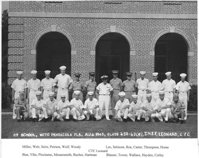 Corry Field CTR School Basic Class 25A-63(R) August 1963 - Instructor:  CTC Leonard