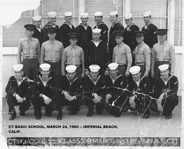 Imperial Beach CTR School Basic Class 15B-60(R) March 1960 - Instructor:  CT1 Berkebile