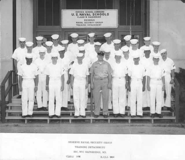 Bainbridge, MD CTR Class R-1-64 of July 1964 - Instructor: CTC Unknown