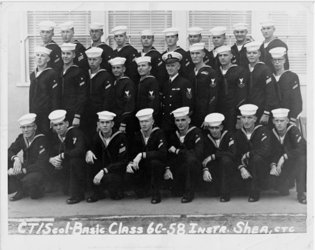 Imperial Beach (IB) Basic Class 6C-58(R) Nov 1957 - Instructor CTC Shea