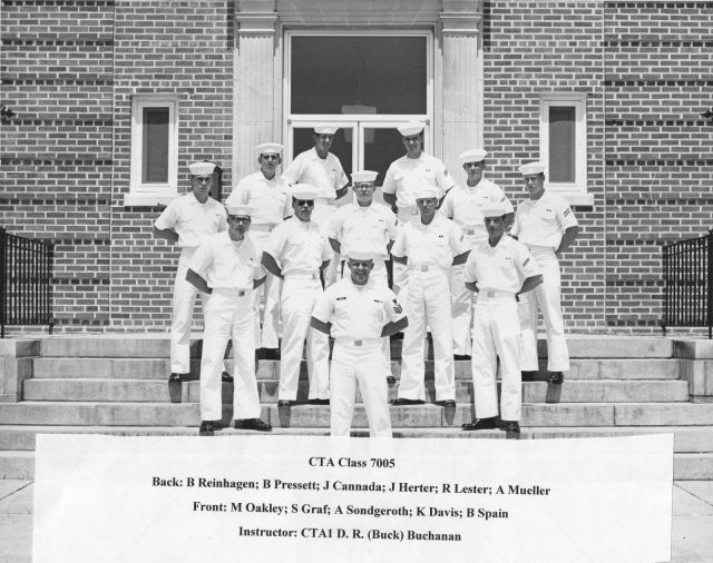 Corry Field CTA School 7005 Class of 1970 - Instructor:  CTA1 Buchanan