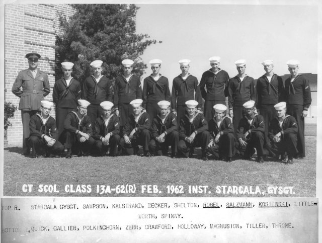 Corry Field CT School Basic Class 13A-62(R) Feb 1962 - Instructor: GYSGT Starcala (USMC)