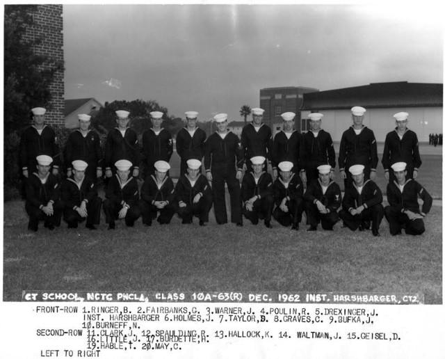 Corry Field Basic CTR Class 10A-63(R) December 1962 - Instructor CT2 Harshbarger
