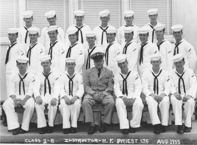 Imperial Beach (IB) Basic Class 1B-55(R) Aug 1955 - Instructor CTC H. F. Priest