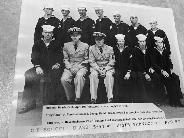 CT School Photos - Imperial Beach CTO Class 15-57(O) April 1957 - Instructor CTC Shannon