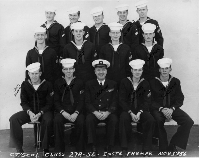 Imperial Beach (IB) Advanced Class 27A-56(R) Nov 1956 - Instructor CTC Farmer