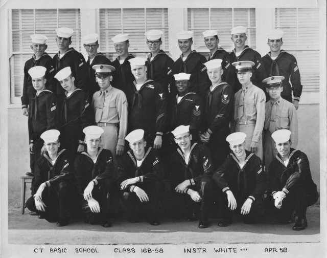 Imperial Beach (IB) Basic Class 16B-58(R) April 1958 - Instructor CT1 White